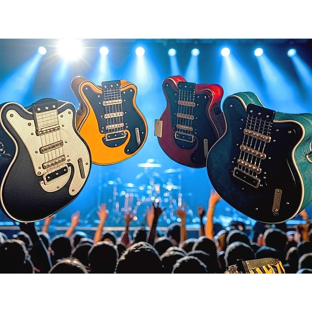 Guitar Shaped Crossbody Bag / Purse / Handbag for Women Men ~New~‎